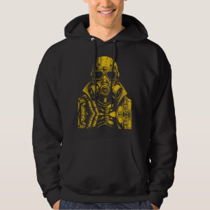 Post-Apocalyptic Gas Mask Art Hoodie