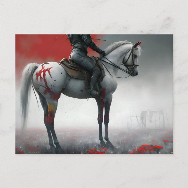 Post apocalyptic horse postcard (Front)