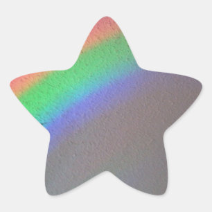 post apocalyptic rainbow star sticker