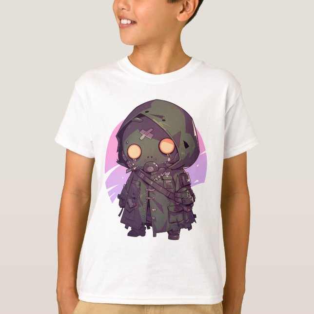 Post Apocalyptic Wanderer in anime style T-Shirt (Front)