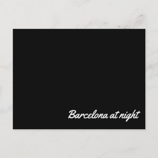 Post card Barcelona at night