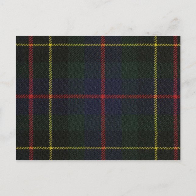 Post Card Brodie Hunting Modern Tartan Print (Front)