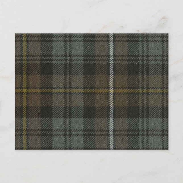 Post Card Campbell of Argyll Weathered Tartan (Front)