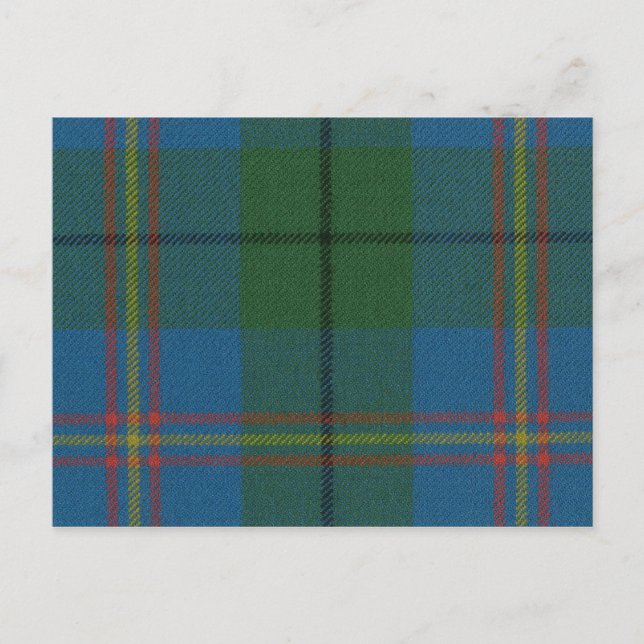 Post Card Carmichael Ancient Tartan Print (Front)