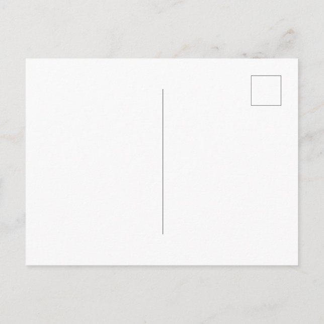 Post Card customizable (Back)
