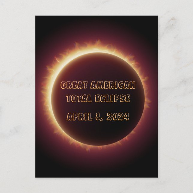 Post Card-Eclipse 2024 Postcard (Front)