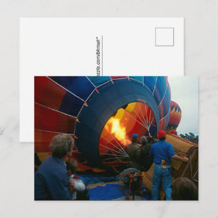 Post card - Filling Hot Air Balloon