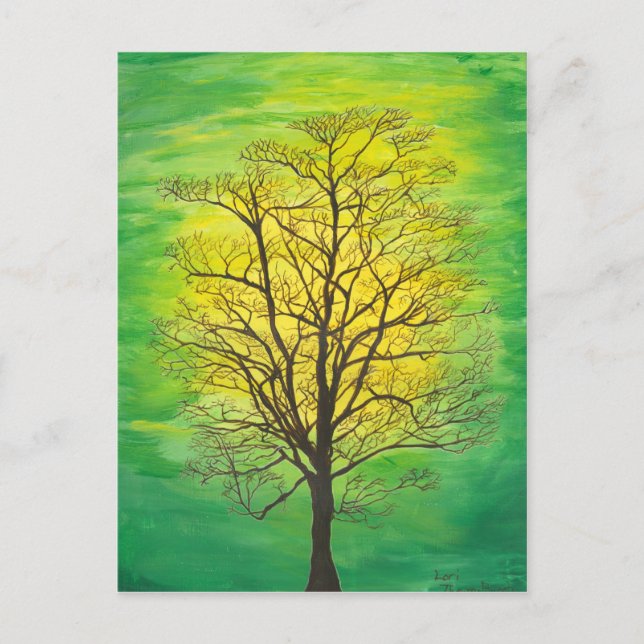 Post Card - Green Tree (Front)