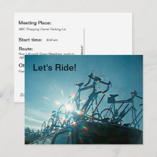 Post Card - Let's Ride (Bicycles)