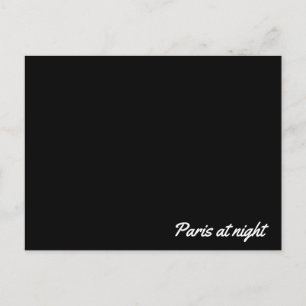 Post card of Paris at night