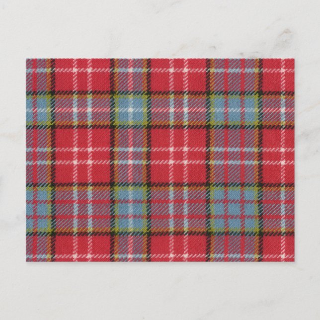 Post Card Ogilvie Old Rare Ancient Tartan (Front)