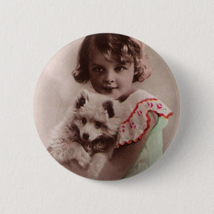 Post Card Romantic 2 Inch Round Button