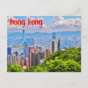 Post Card - Victoria's Peak in Hong Kong