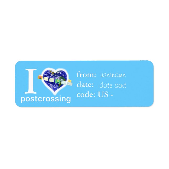 Post-crossing fun name label (Front)