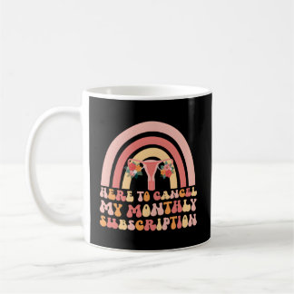 Post Hysterectomy Recovery Rainbow Uterus Removal Coffee Mug
