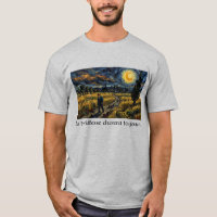 Post Impressionist Starry Night Wheat Field Art