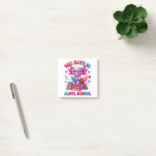 Post-it® 100 jours c'est Alotl École Filles Axolotl 