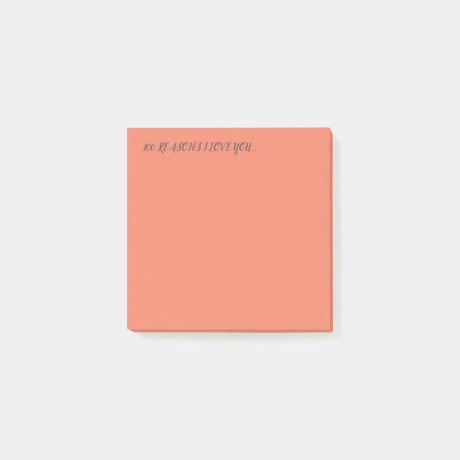 Post-it® 100 raisons Je vous aime (Devant)