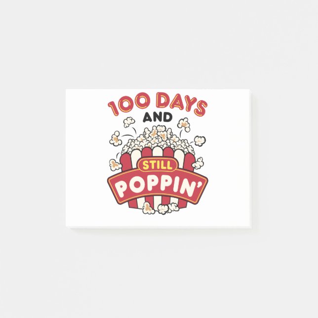 Post-it® 100e Jour de l'école 100 jours et toujours Poppin (Devant)