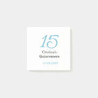 15e anniversaire de quinceanera bleu noir lettre n
