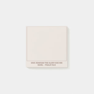 Post-it® 2025 Année Texte Psaume 96:8   JW