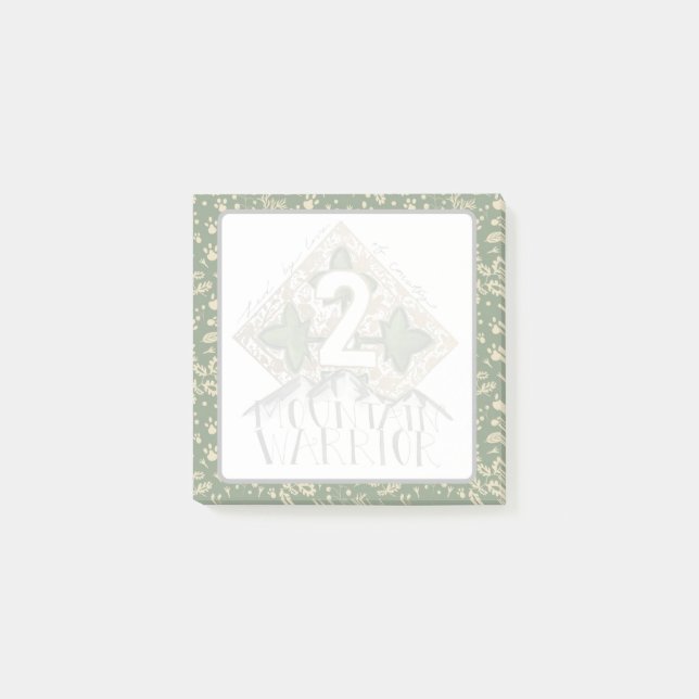 Post-it® 2 Mountain Warrior Post-Its (Devant)