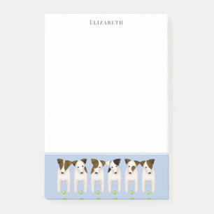 Post-it® 6 Jack Russell Terriers lance ma balle