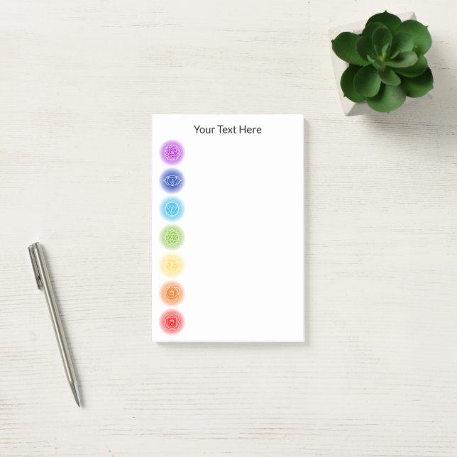 Post-it® 7 Symboles Chakra (Bureau)