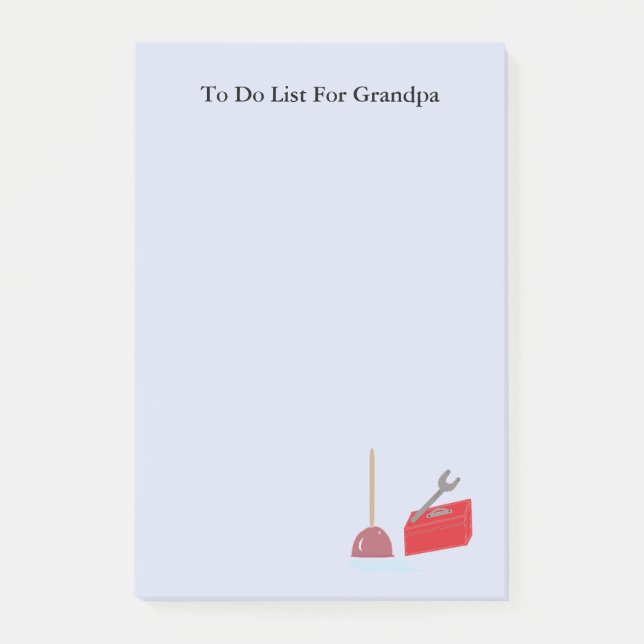 Post-it® À faire Liste pour grand-père (Devant)