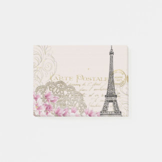 Post-it® Abstrait Art romantique tour Eiffel Vintage