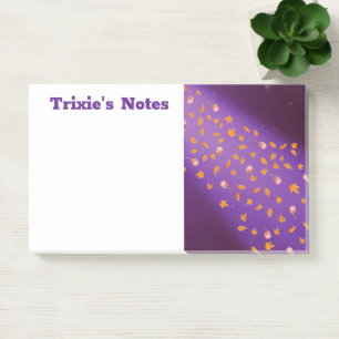 Post-it® Abstrait lune feuilles d'automne roses