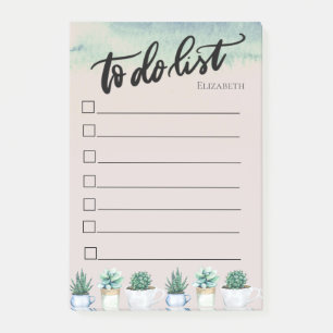 Post-it® Abstrait, Paint Vert, Liste Cactus À Faire