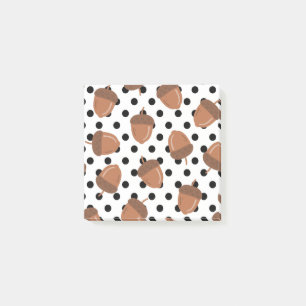 Post-it® Acorn Black Dots Automne Y2K Motif