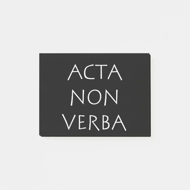 Post-it® Acta non verba (Devant)