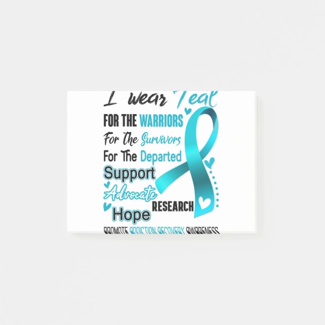 Post-it® Addiction Recovery Awareness Month Ribbon Gifts (Devant)
