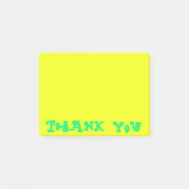 Post-it® adhesive label Thank you Post-it Notes (Front)