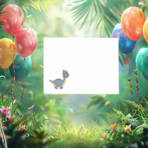 Post-it® Adorable Boho Grey Dinosaur