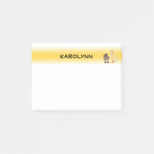 Post-it® Adorable Gris Jaune Modèle photo Canards