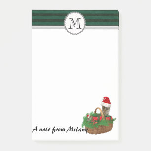 Post-it® Adorable mignon drôle chaton Père Noël et souris