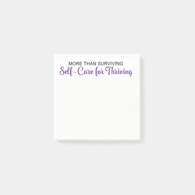 Post-it® Affirmation d'auto-soins (Devant)