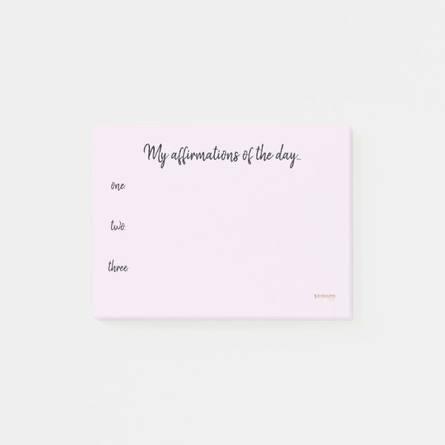 Post-it® Affirmations du jour… (Devant)