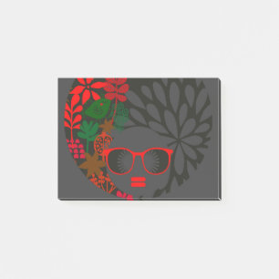Post-it® Afro Diva Rouge Vert Ardoise Noir