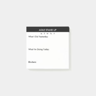Post-it® Agile Stand Up Prep Notes