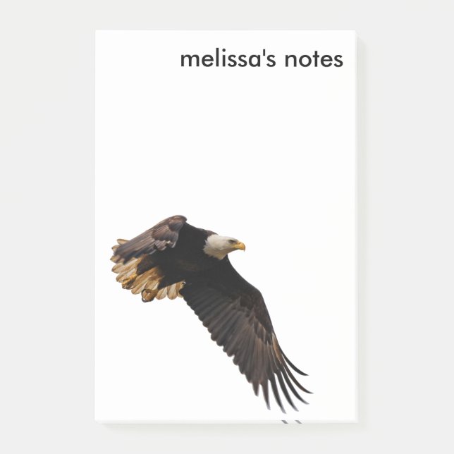 Post-it® Aigle Bald à couper le souffle en vol (Devant)