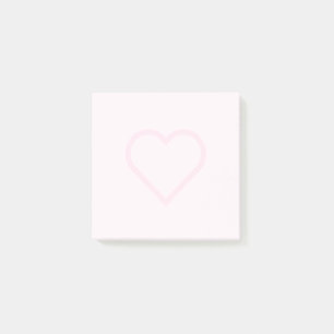 Post-it® Aimer des notes collantes avec coeur - Couleurs pe