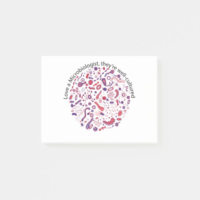 Post-it® Aimer un microbiologiste (Devant)