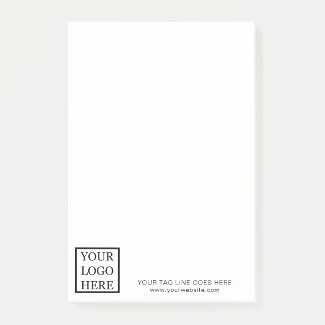 Post-it® Ajouter Votre Logo Entreprise Promotionnel Simple (Devant)