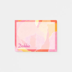 Post-it® Ajouter votre nom  Rose des choux IV