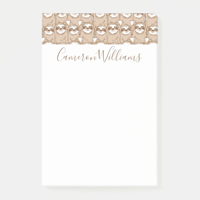 Post-it® Ajoutez vos paresses de | et motif nommés de café (Devant)