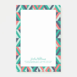 Post-it® Ajoutez votre géométrique moderne de la moitié du